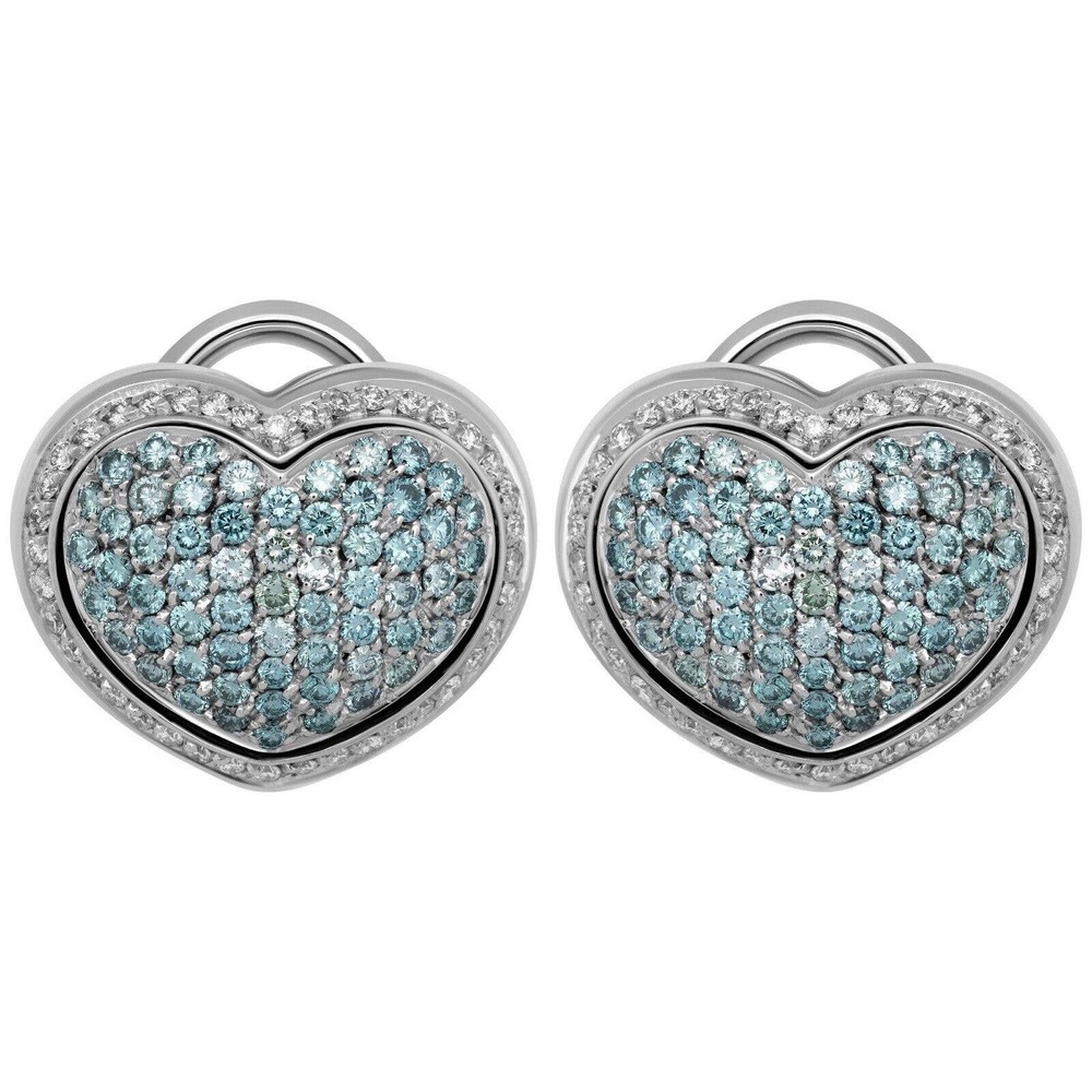 New $ 10 600. Pasquale Bruni 18k White Gold Diamond 1.37ct Earrings